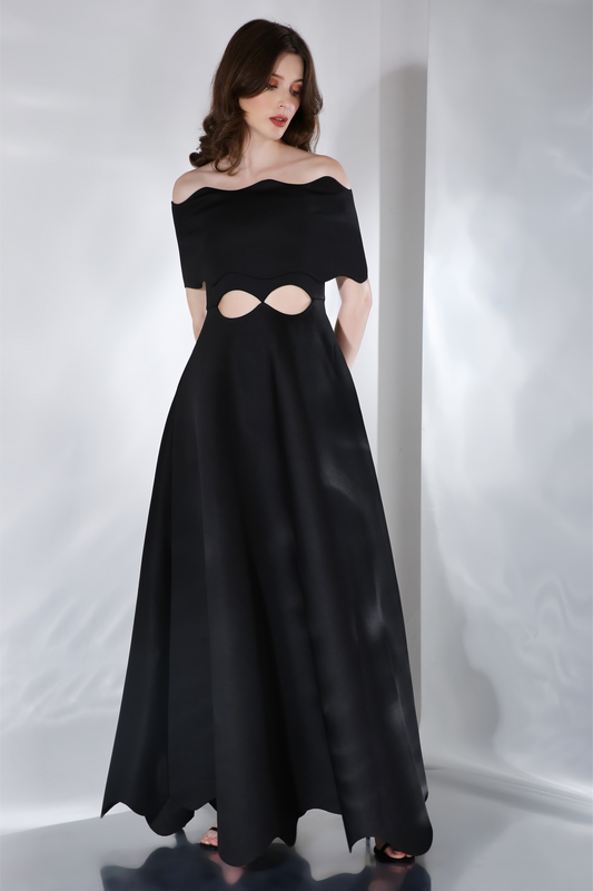 Francesca + Detachable Wavy Wrap