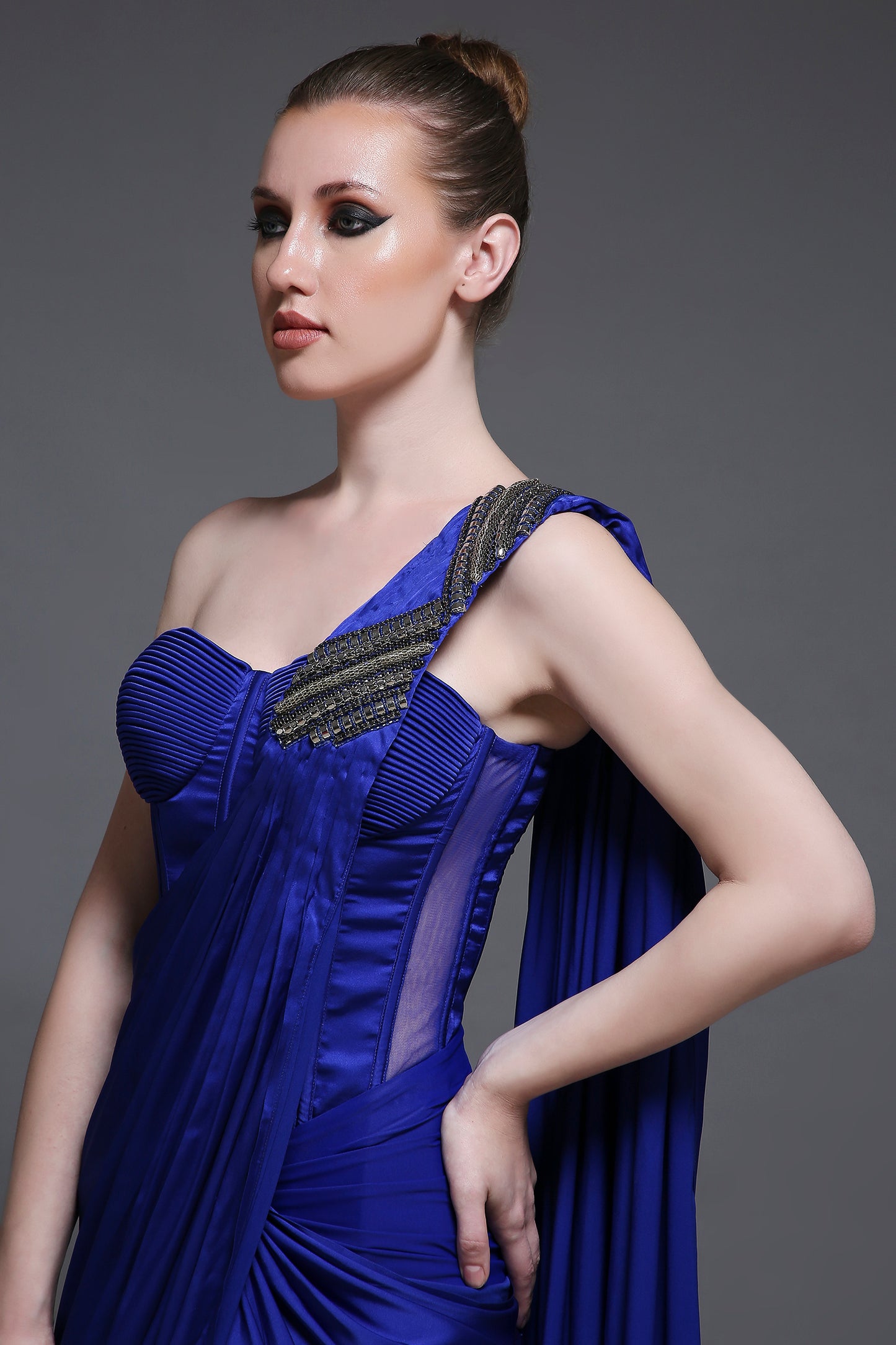 Bleu Georgia Drape