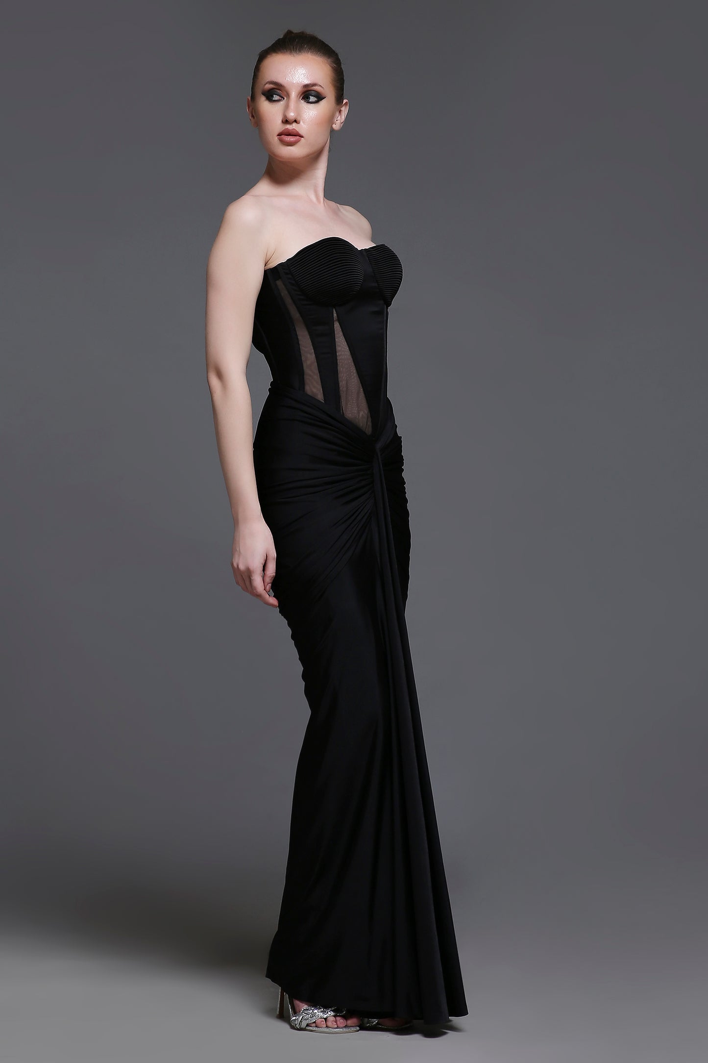 Noir Georgia Set of Corset + Skirt