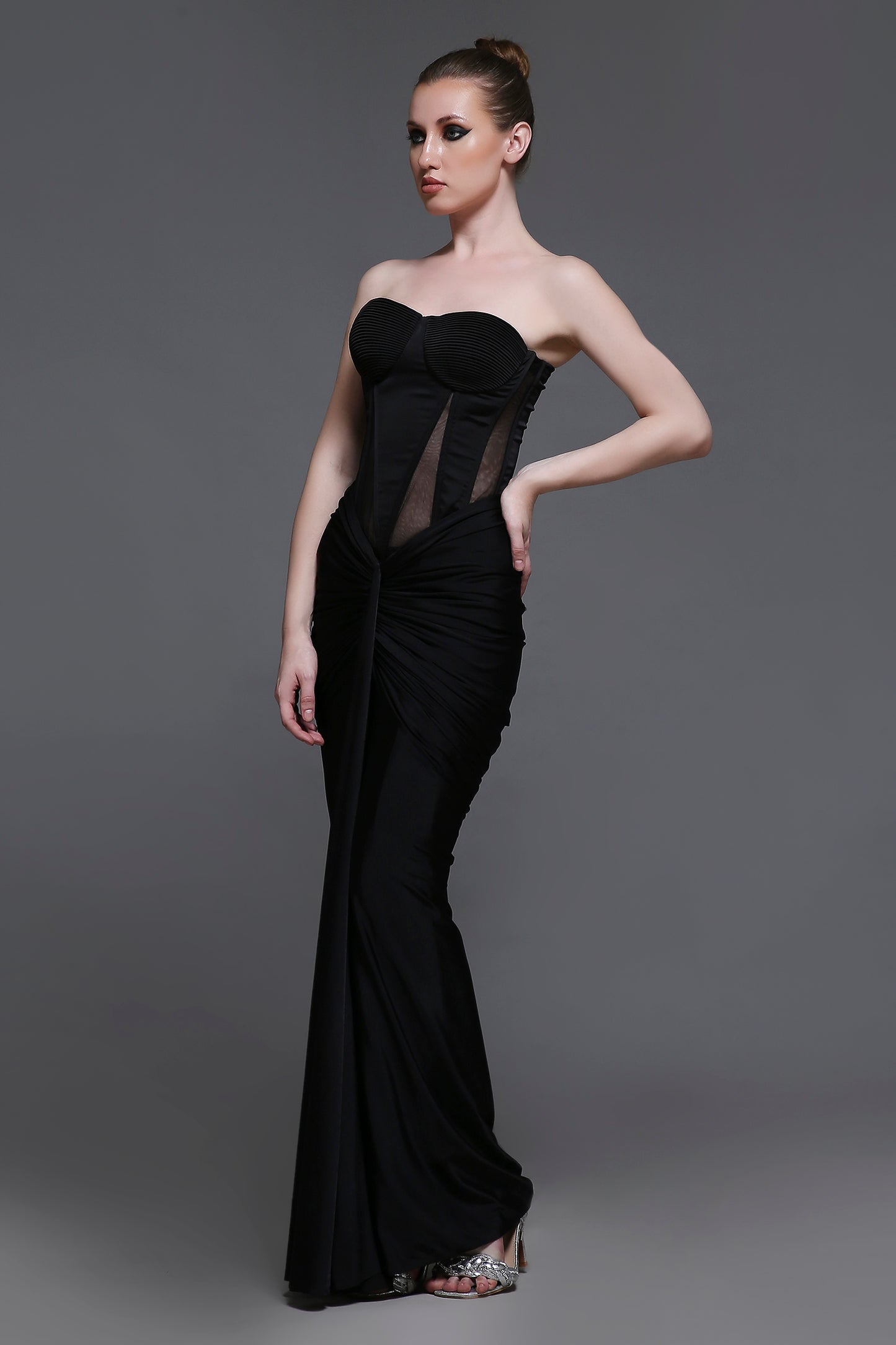Noir Georgia Set of Corset + Skirt