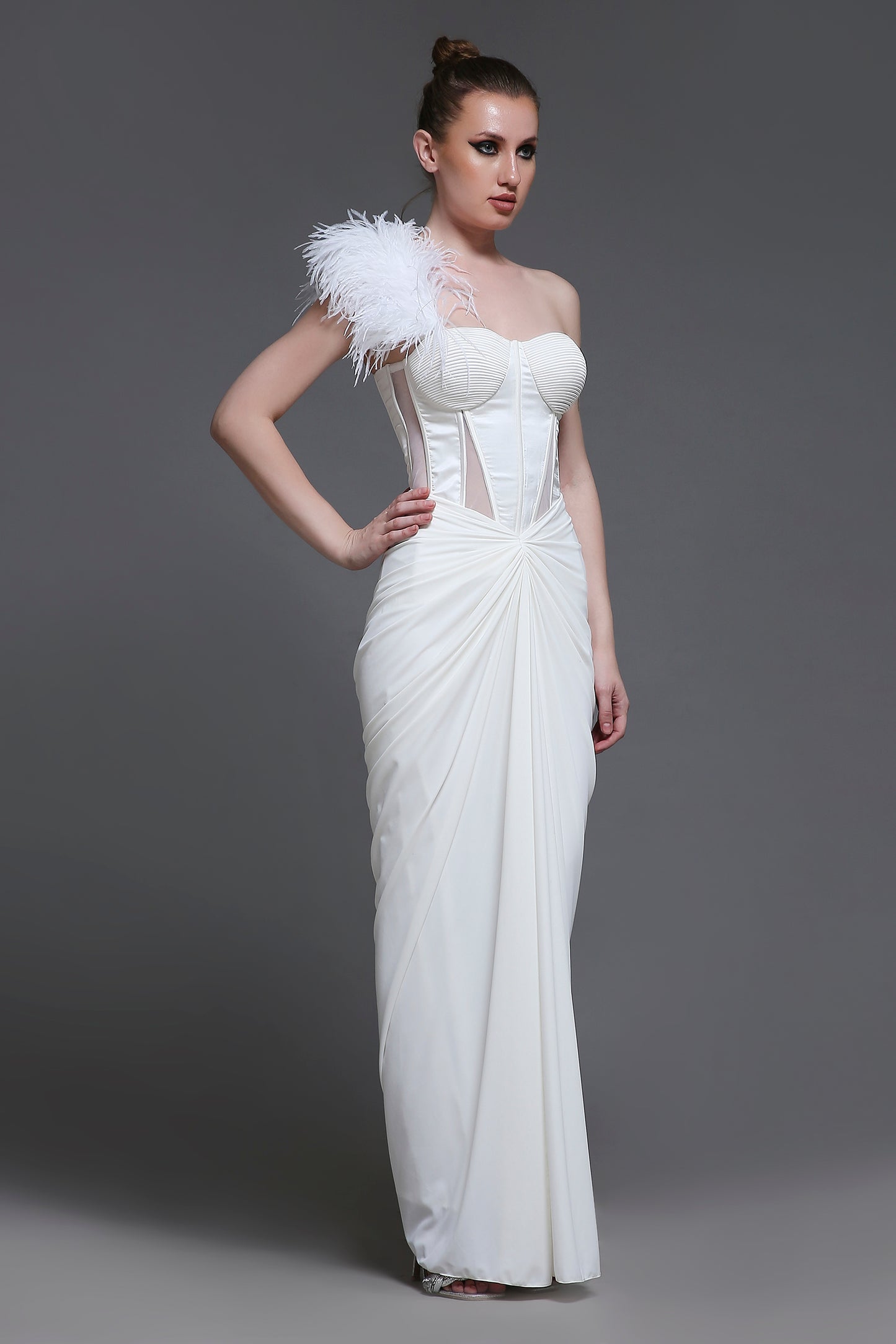 Blanc Georgia Feather Strap