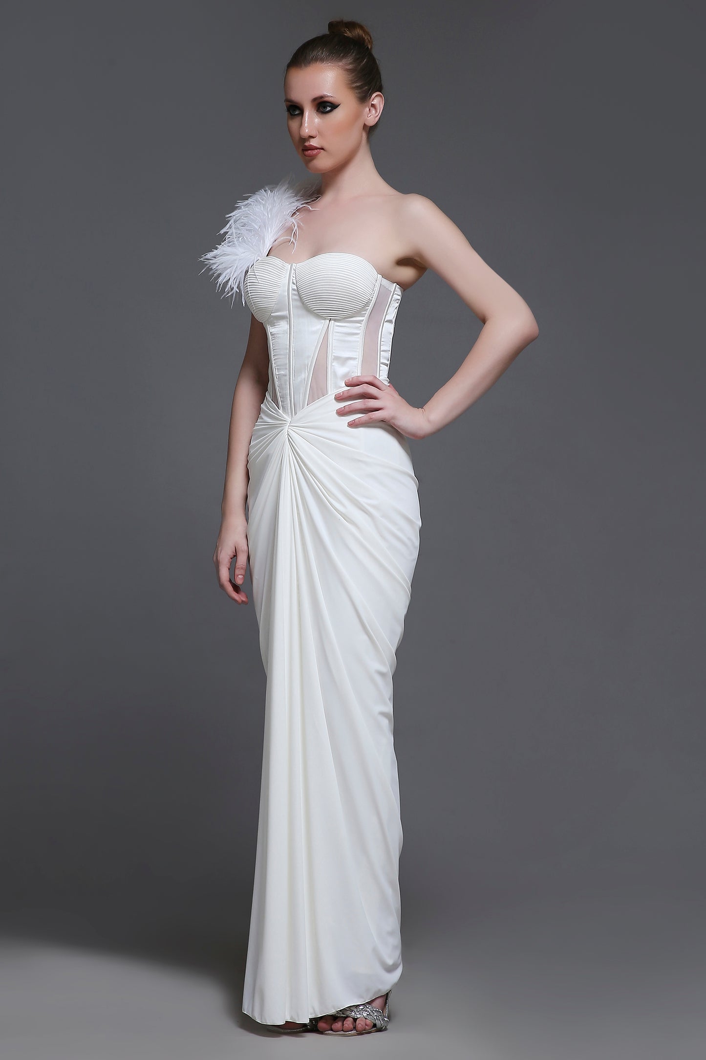 Blanc Georgia Feather Strap