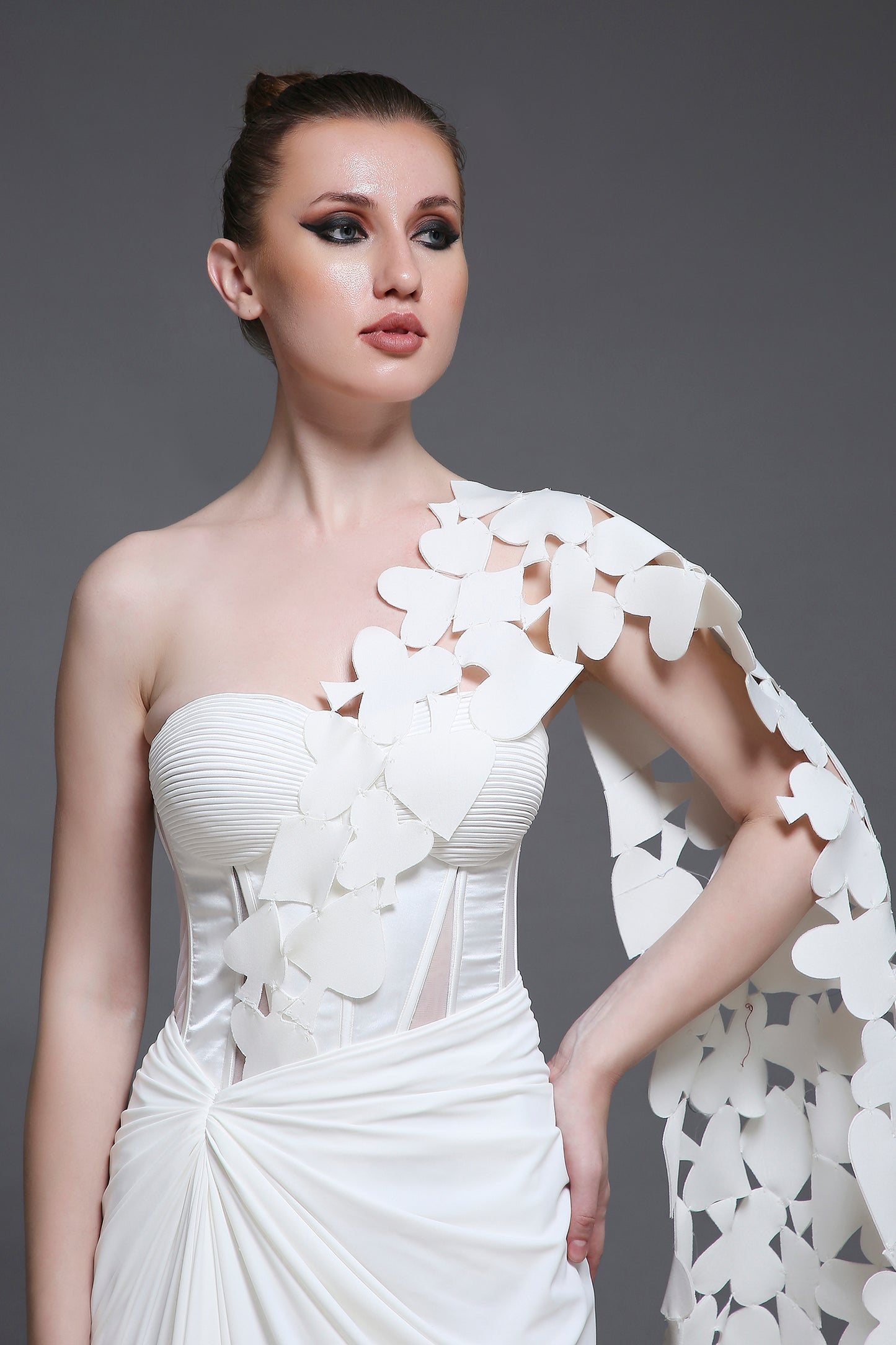 Sanjana Sanghi in Blanc Georgia Set + Drape