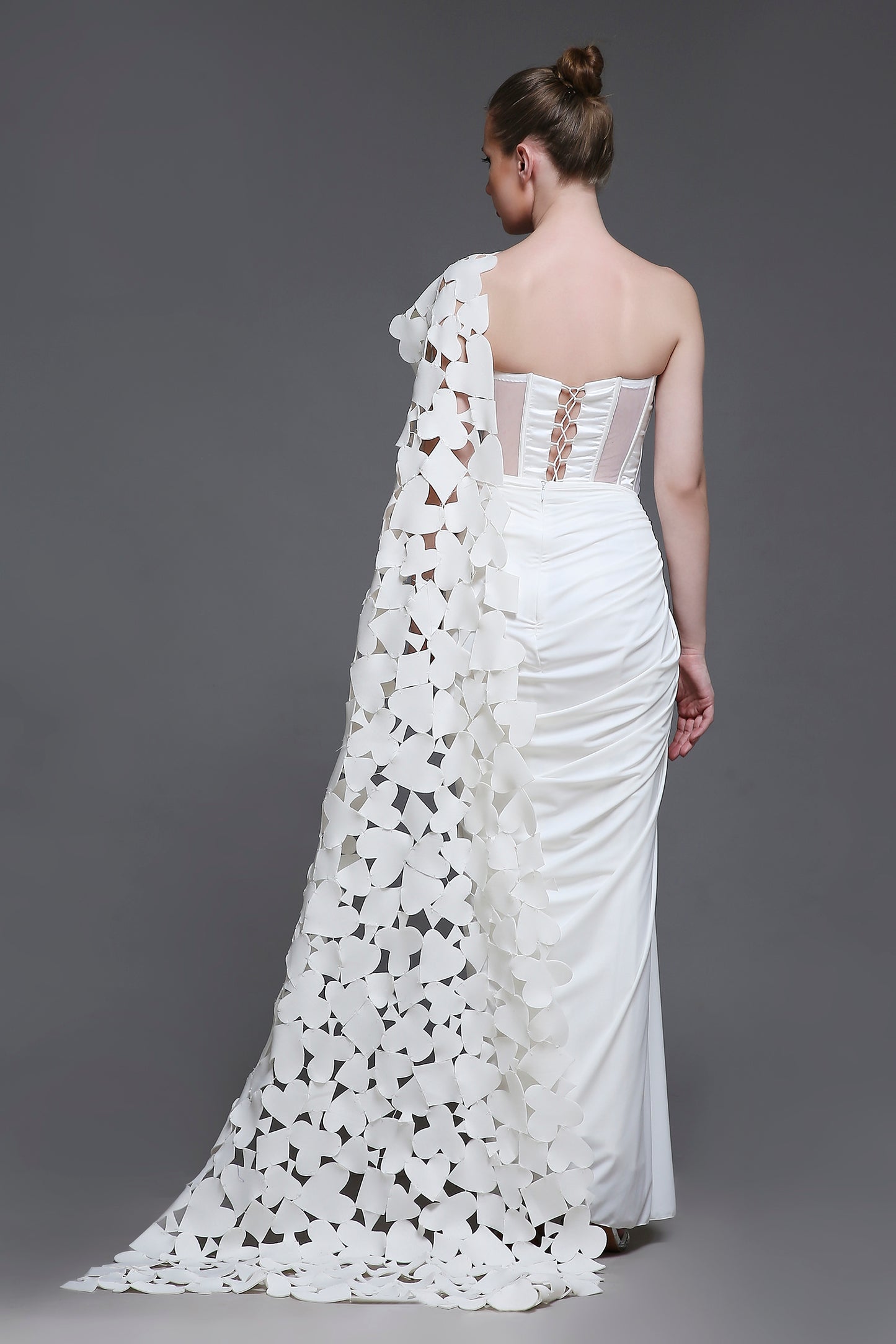 Sanjana Sanghi in Blanc Georgia Set + Drape