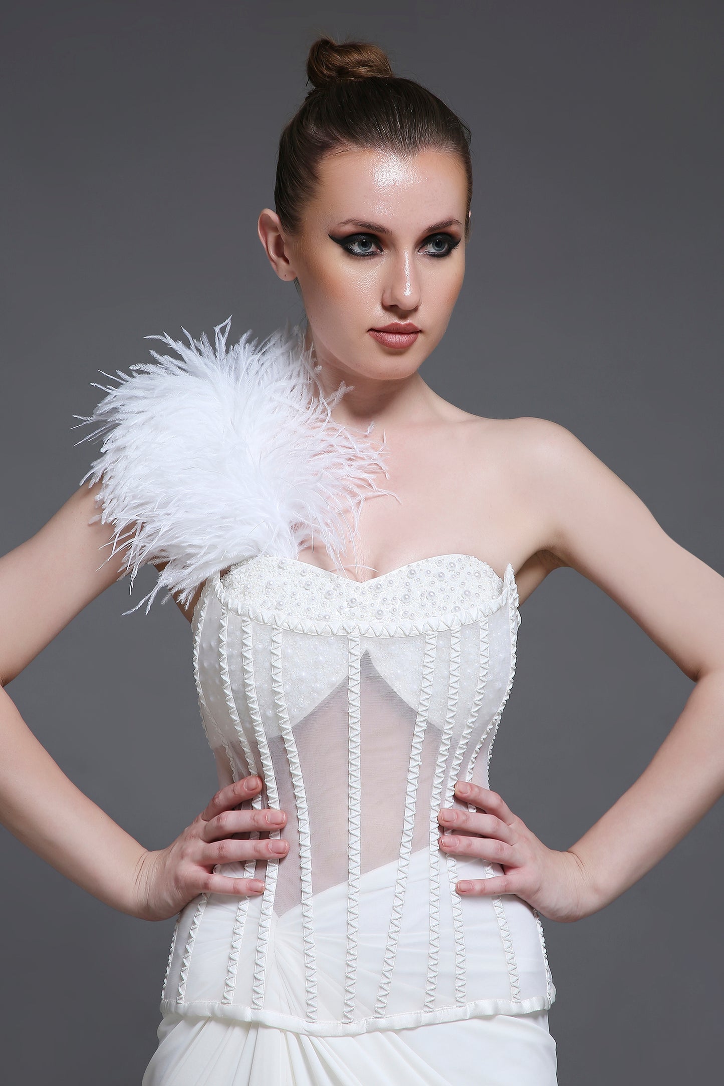 Blanc Lily Set + Feather Strap