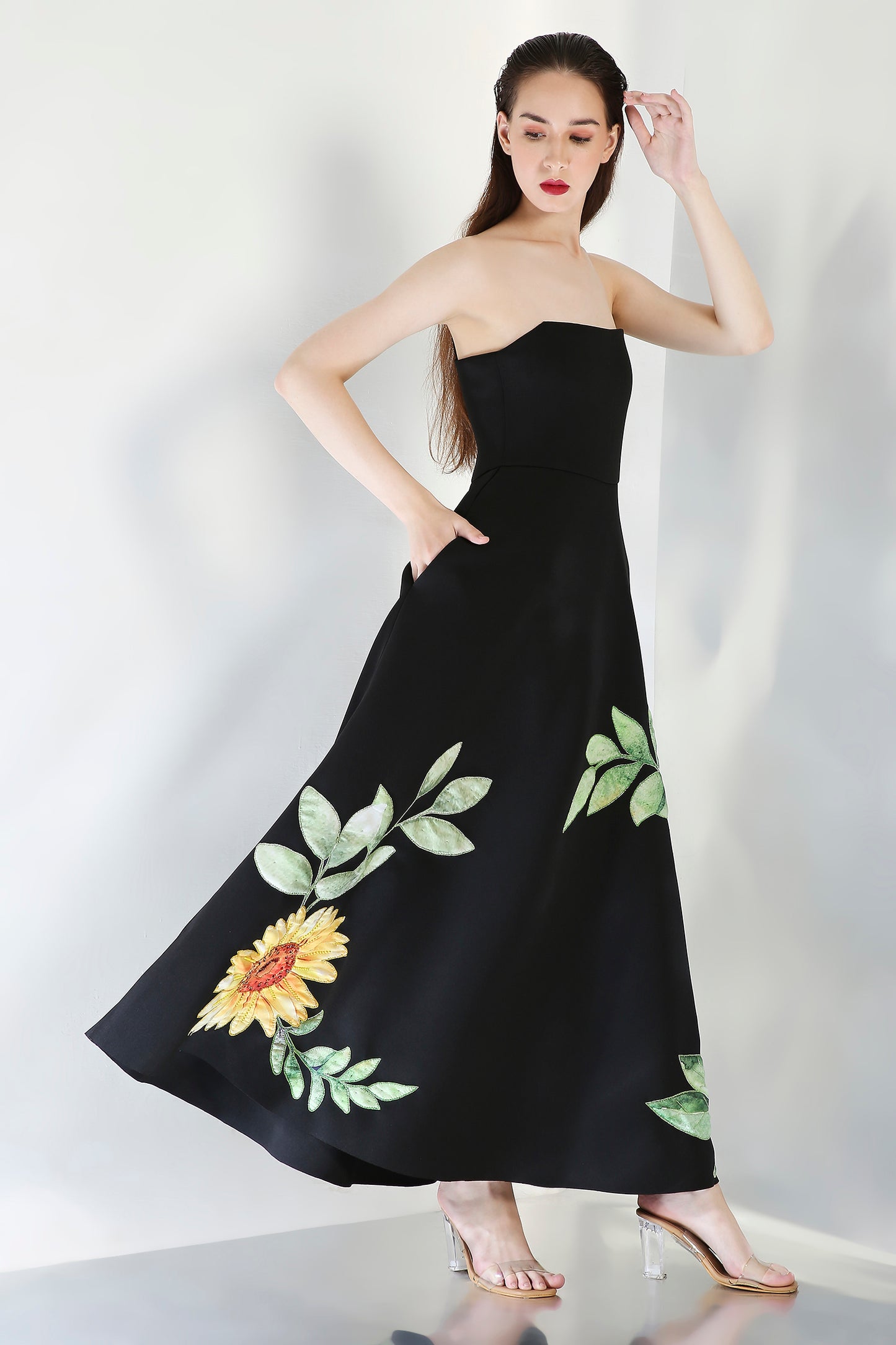Olive (Black) + Bow Wrap