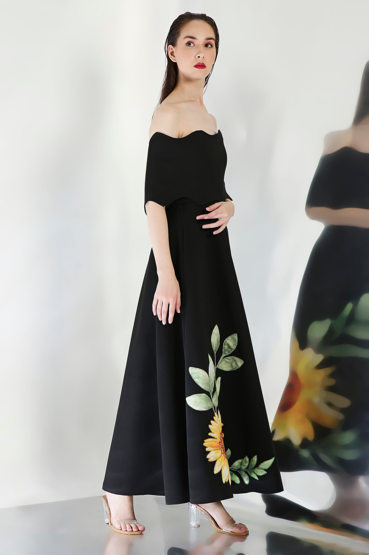 Olive (Black) + Wavy Wrap