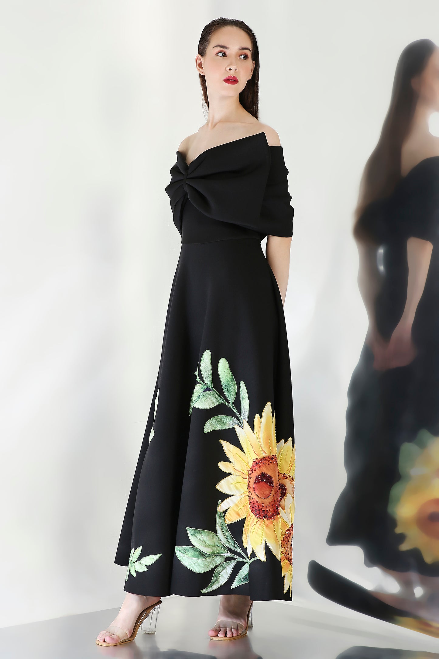 Olive (Black) + Bow Wrap