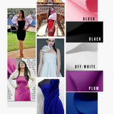 Structured one shoulder