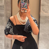 Kinjal Bhanushali in Vero + Embroidered Wrap