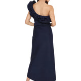 One shoulder short ruffles