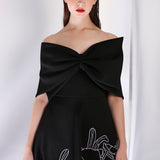 Black Vero + Bow Wrap