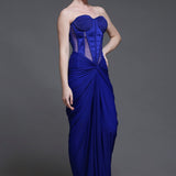 Bahaar Dhawan Rohatgi in Bleu Georgia Corset