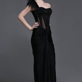 Noir Georgia Feather Strap