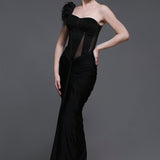 Noir Georgia Feather Strap