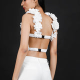 Clemence Corset + Detachable Floral Straps