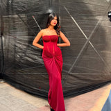 Sejal Kumar in Bordeaux Georgia Corset