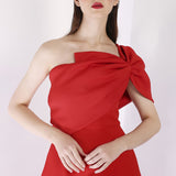 Scarlet Cassandra + Bow Wrap