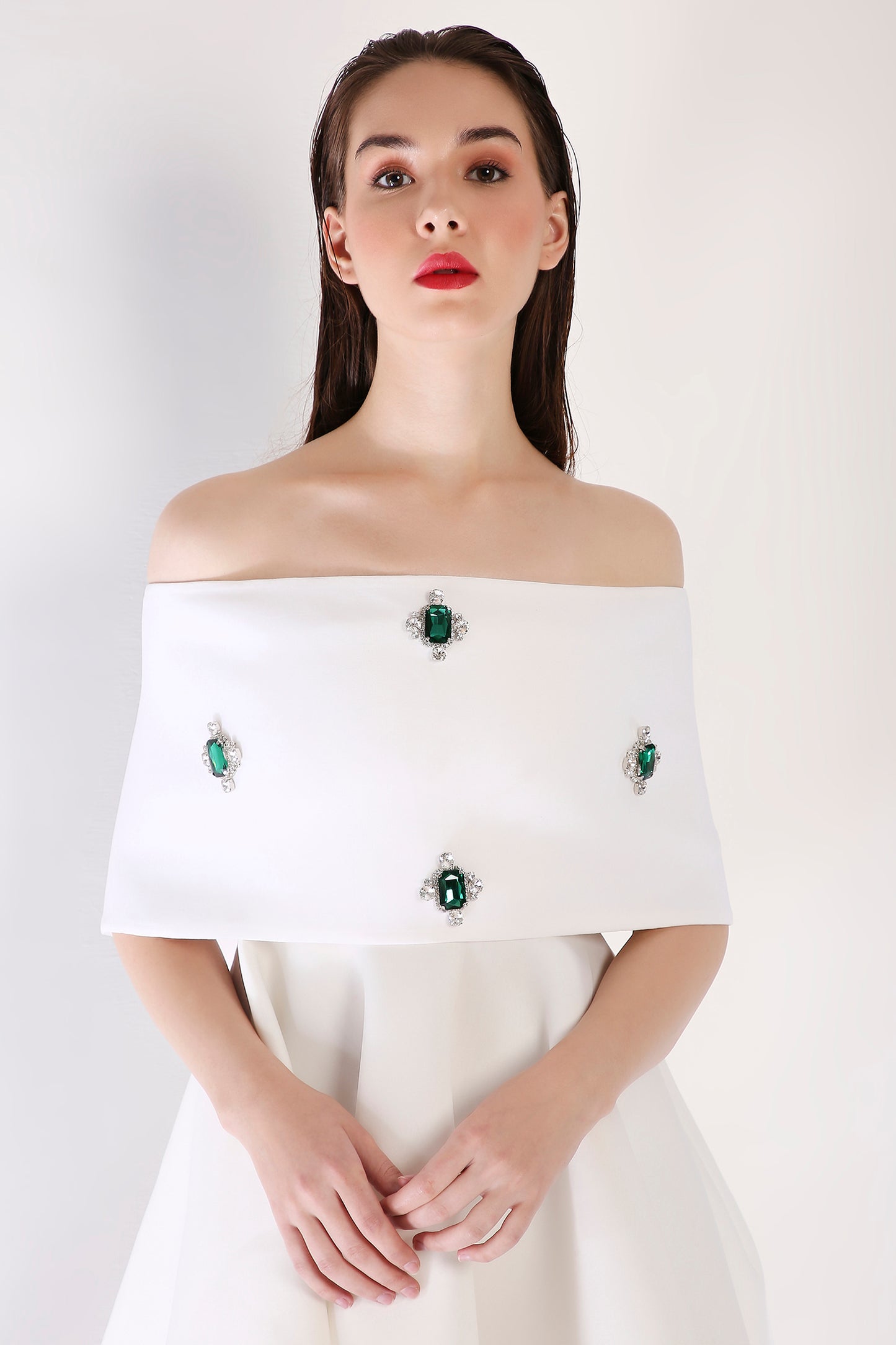 Tyche + Emerald Studded Wrap