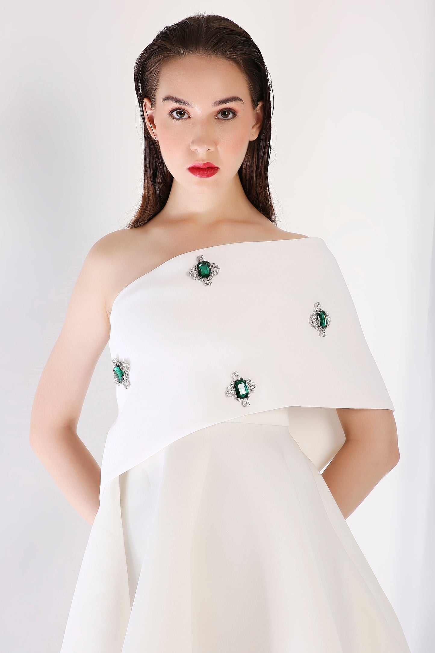 Tyche + Emerald Studded Wrap