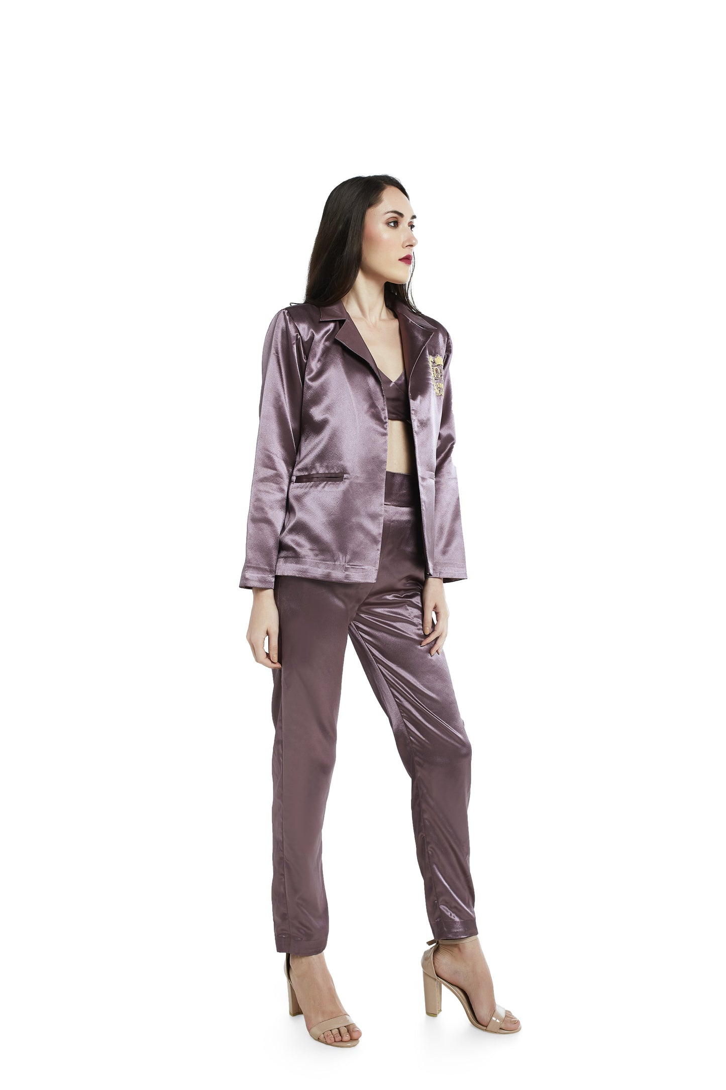 Satin suit set