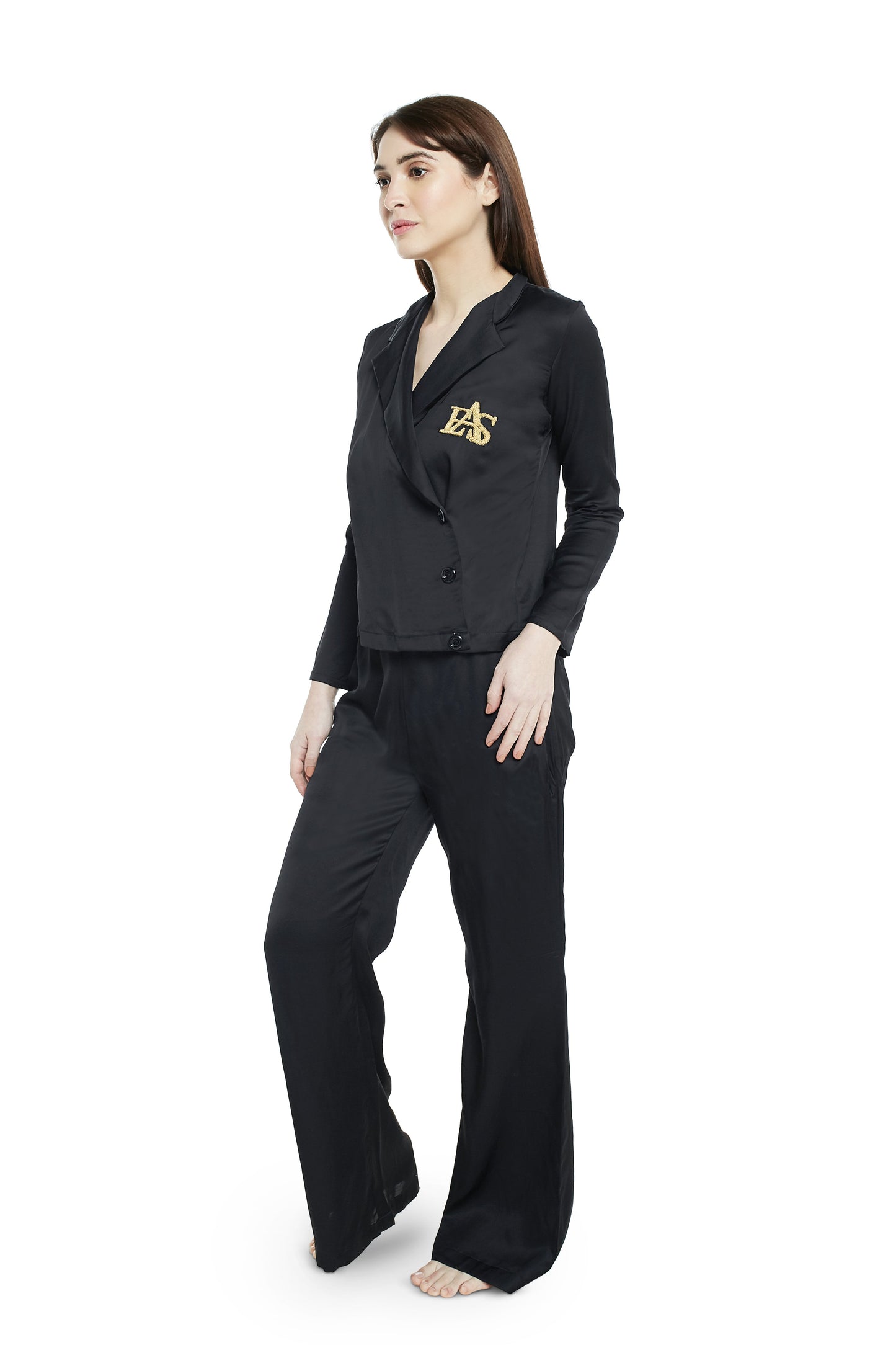 Double breasted blazer loungewear set