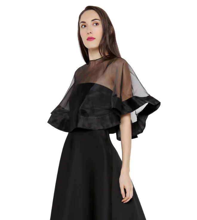 Organza Cape Overlay