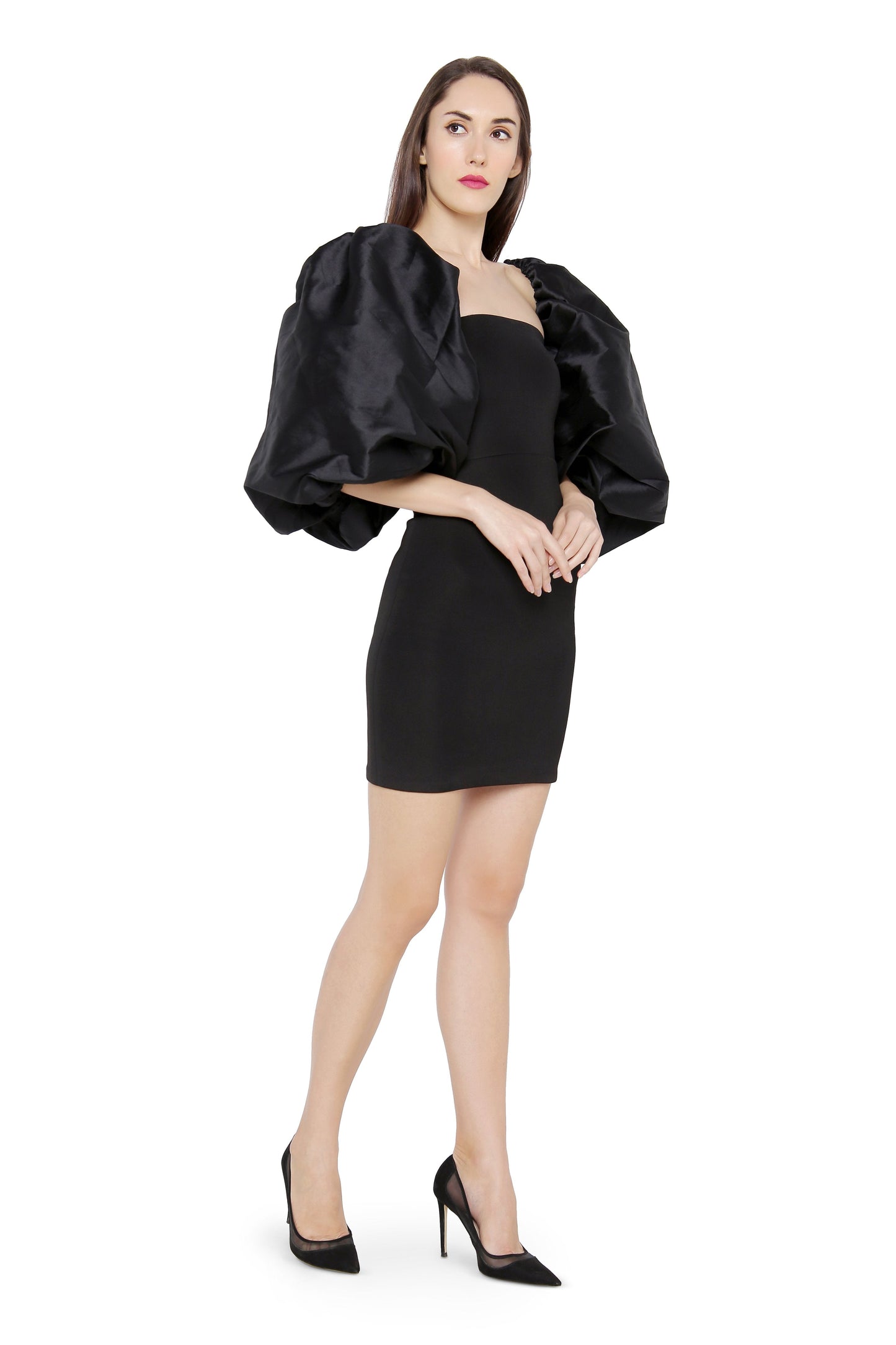 Exaggerated Taffeta Sleeves